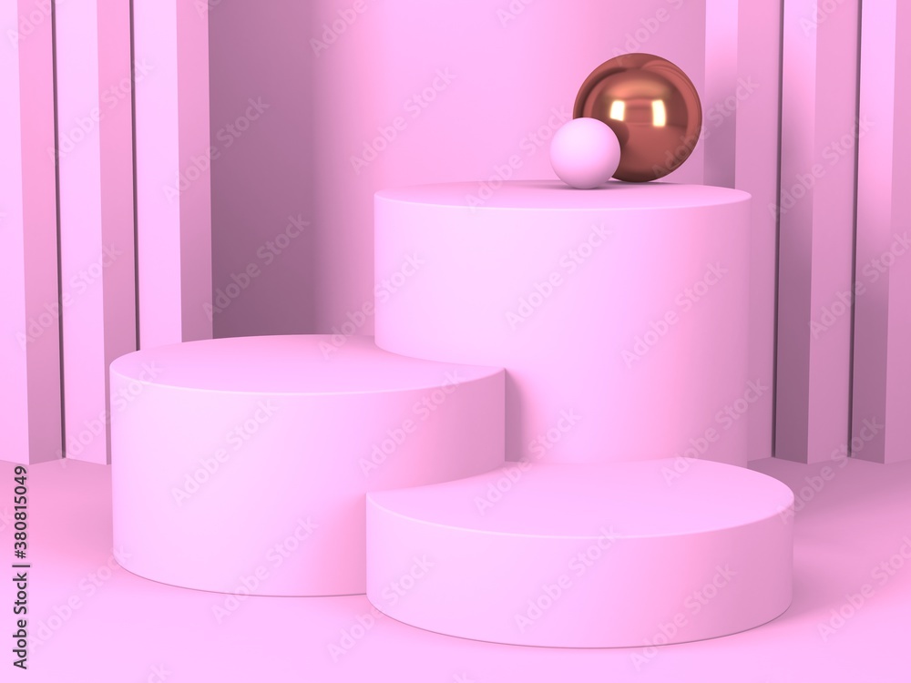 Abstract minimal scene with geometrical forms Abstract minimal scene with geometrical forms