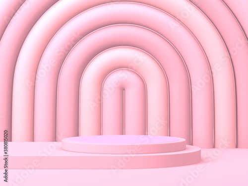 Fototapeta Naklejka Na Ścianę i Meble -  Abstract geometric background. Pink color