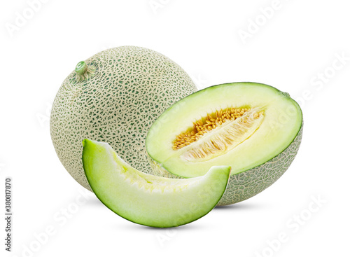 melon slice isolated