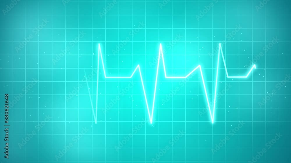 Graph of Heart Rhythm Heartbeat monitor EKG line monitor Loop Background 4K. shows heartthrob electrocardiogram medical screen with a graph of heart rhythm on black background Graph of Heart Rhythm Heartbeat monitor EKG line monitor Loop Background 4K. shows heartthrob electrocardiogram medical screen with a graph of heart rhythm on black background