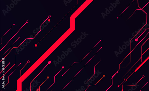 Internet concept. Social network communication in the global computer networks. Circuit technology background, digital data connection system and computer electronic design template. 3D illustration.