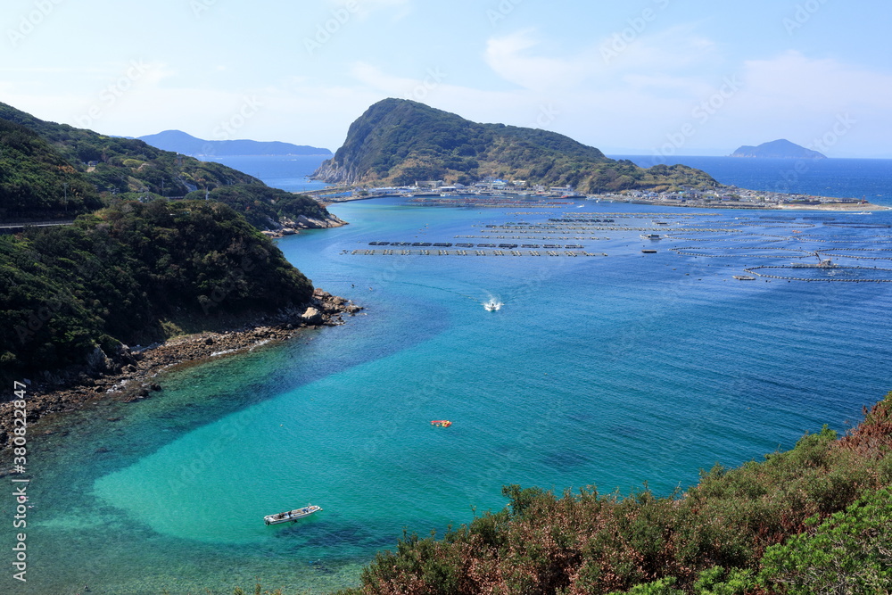Fototapeta premium 大月の美しい海 柏島 夏 （高知県）