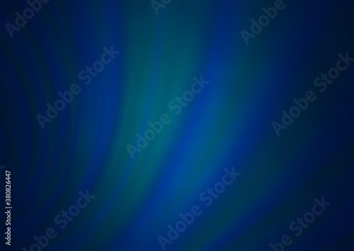 Dark BLUE vector glossy bokeh pattern. An elegant bright illustration with gradient. The template can be used for your brand book.
