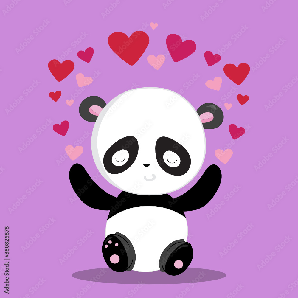 LOVE-PANDA HEART