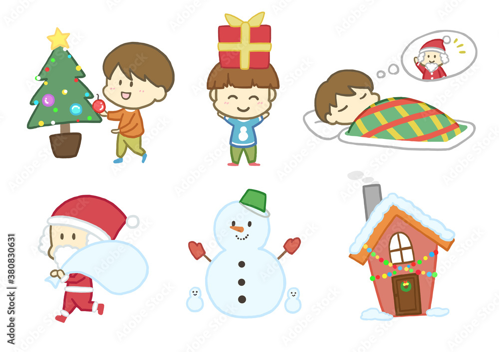 Fototapeta premium クリスマスセット