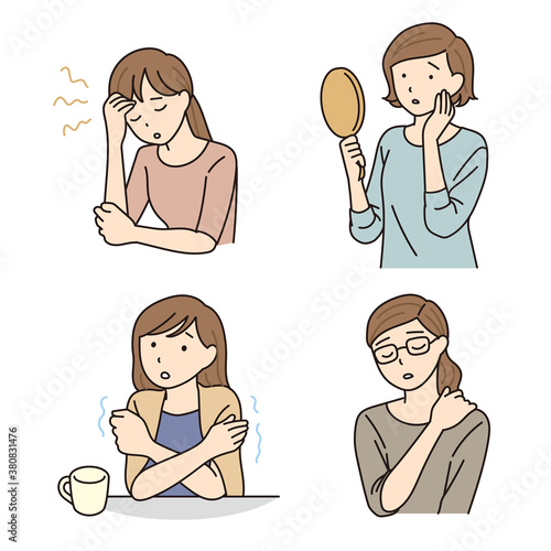 女性の体調不良セット