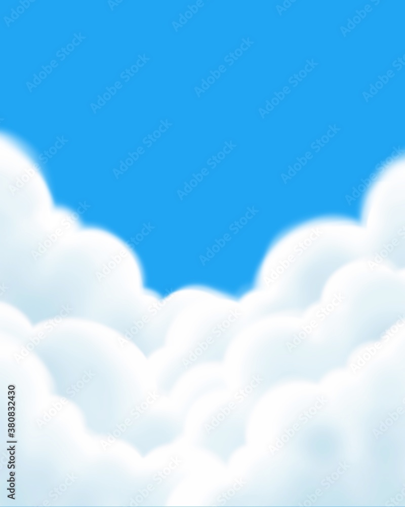 hand drawn summer sky clouds aesthetic background hand drawn summer sky clouds aesthetic background
