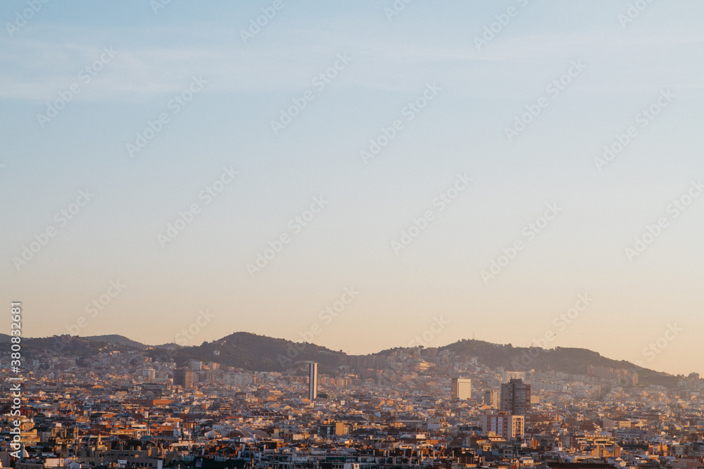 down town city landscape shots of Barcelona Spain down town city landscape shots of Barcelona Spain