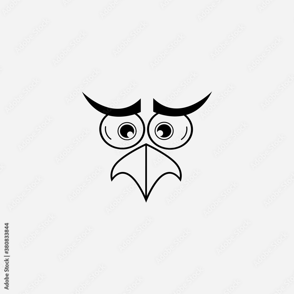 Fototapeta premium cartoon birdies face emoticon design