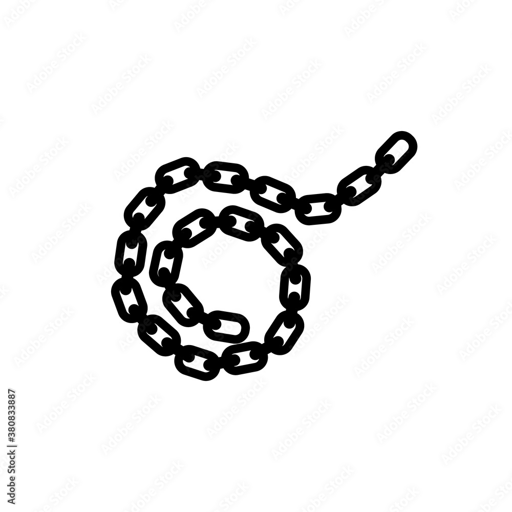 Chain on white. Vector Chain on white. Vector