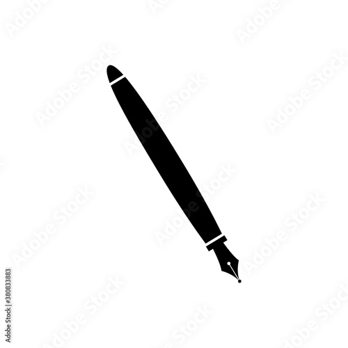 Pen icon. Black simple icon. Vector