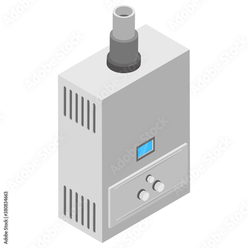 
Electric hand dryer isometric icon 
