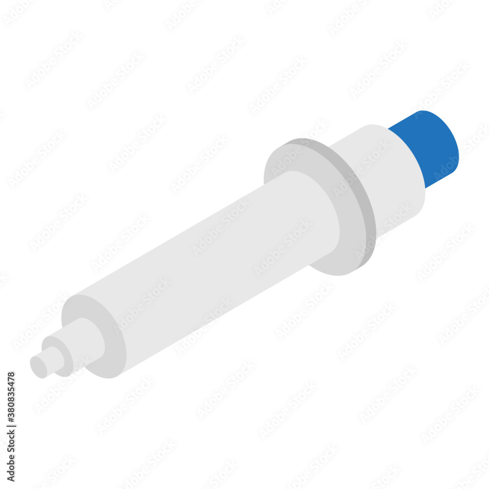 Insulin pen, isometric vector icon
Insulin pen, isometric vector icon