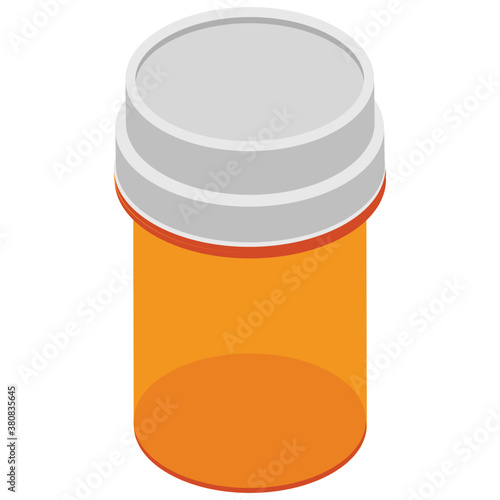 
Bottle, isometric vector icon

