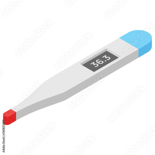 
Glucometer , isometric vector icon, 

