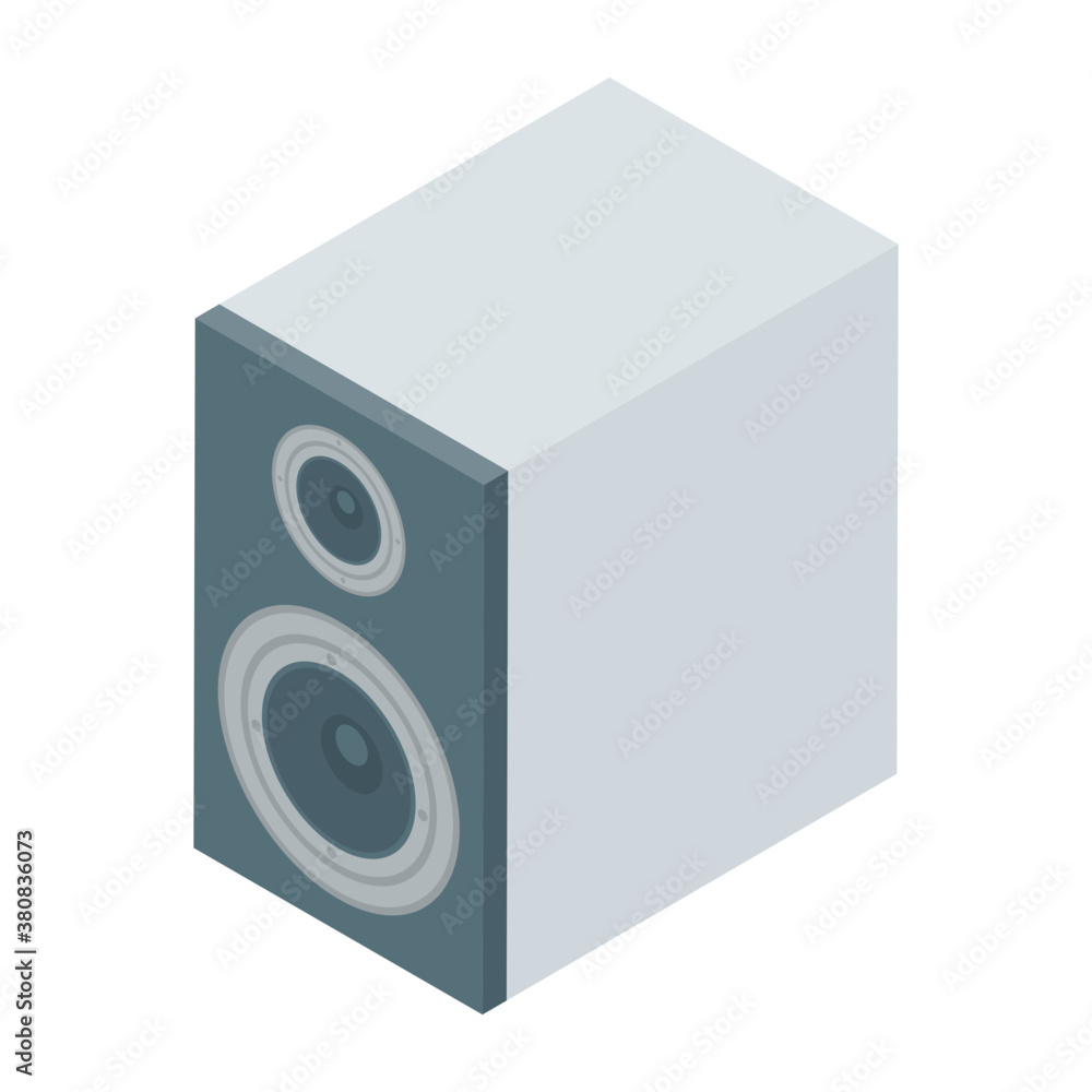 Speaker icon in isometric vector
Speaker icon in isometric vector