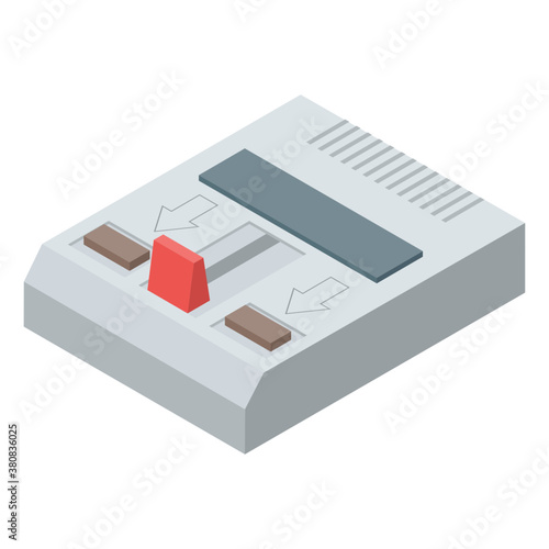 
Video game icon in isometric vector 
