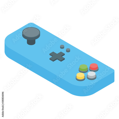 
Video game icon in isometric vector 
