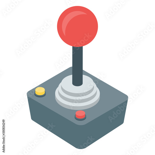 
Video game icon in isometric vector 
