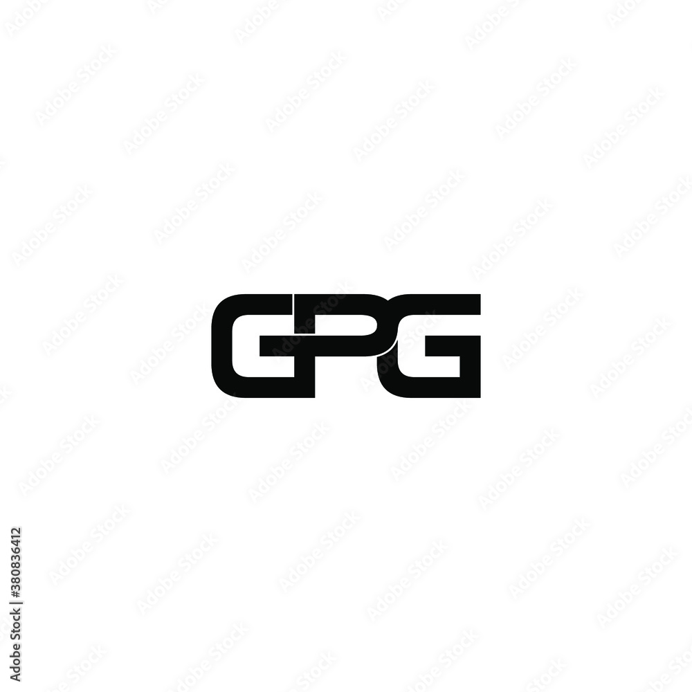 gpg letter original monogram logo design gpg letter original monogram logo design