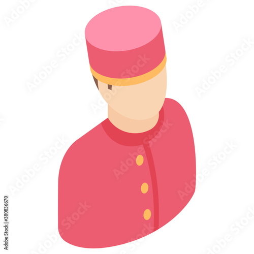 
Housekeeping icon in isometric vector 

