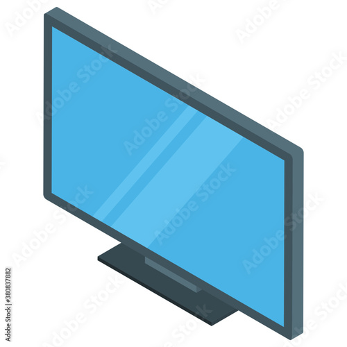 
Lcd icon in isometric vector 
