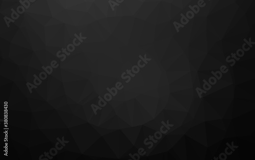 Dark Silver, Gray vector shining triangular background. An elegant bright illustration with gradient. Completely new template for your business design.