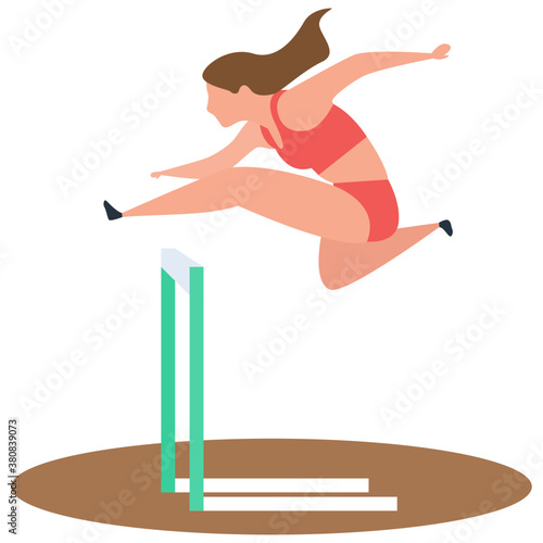 
Athlete icon, isometric vector design.
