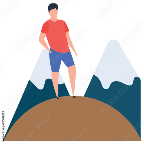 
Vector of hiking illustration 
