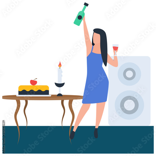 
Party celebrations in illustration vector 
