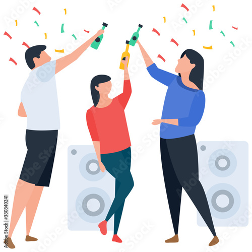 
Party celebrations in illustration vector 
