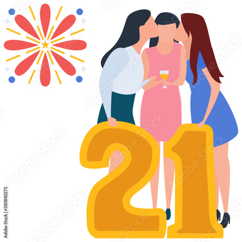 
Party celebrations in illustration vector 
