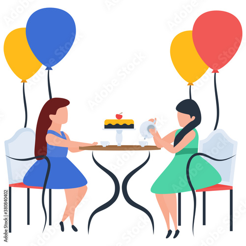 
Party celebrations in illustration vector 
