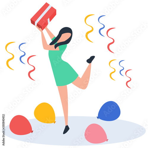 
Party celebrations in illustration vector 
