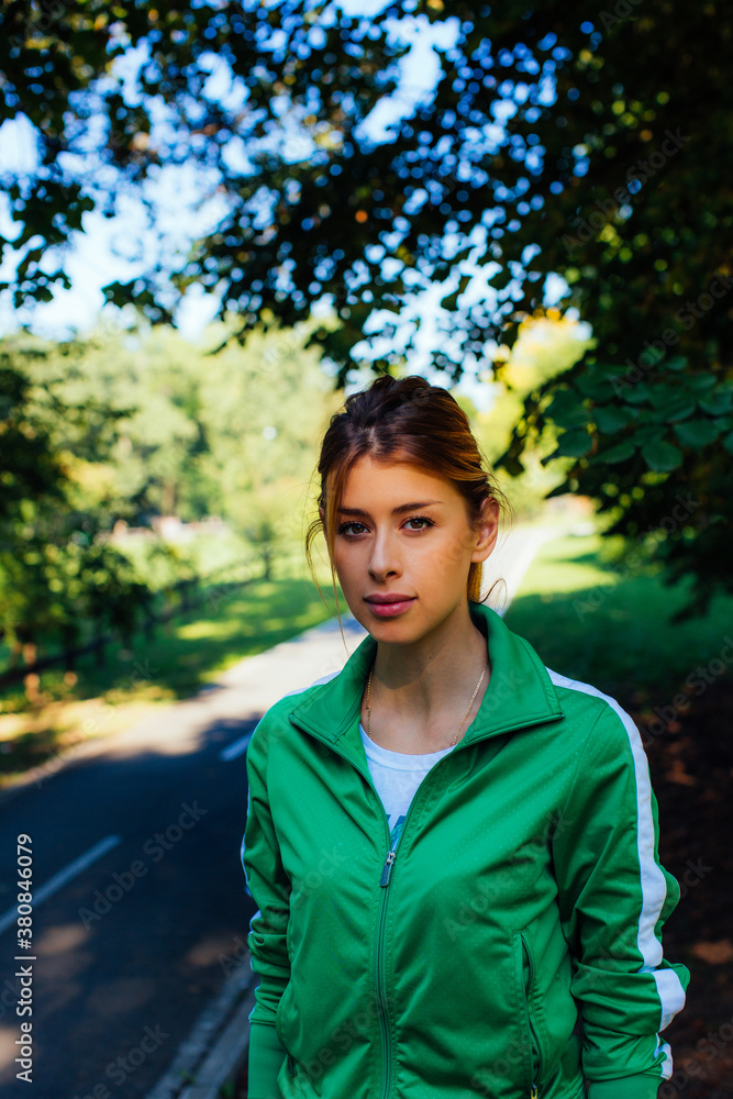 Portrait of a Woman in the Park Portrait of a Woman in the Park