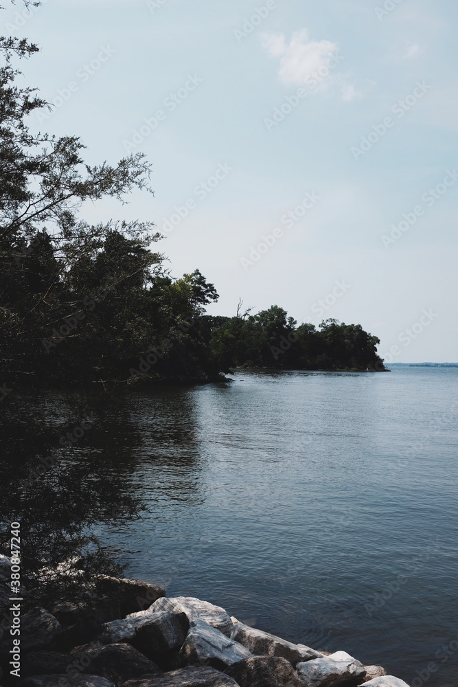 Summer day view of open the water, bay and ocean on the Eastern Shore of the United States Summer day view of open the water, bay and ocean on the Eastern Shore of the United States