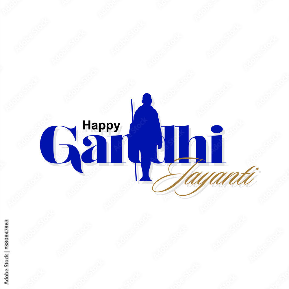 Happy Gandhi Jayanti Banner | Illustration