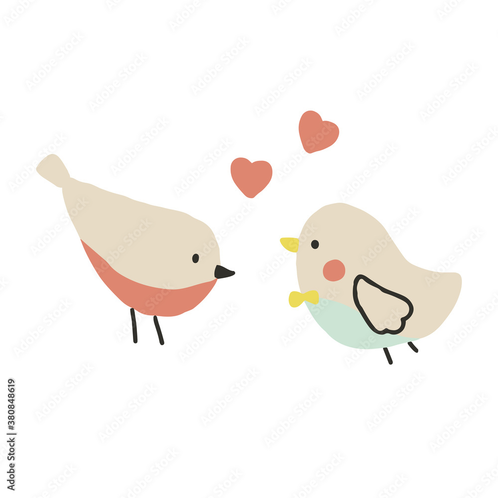 鳥のカップル
