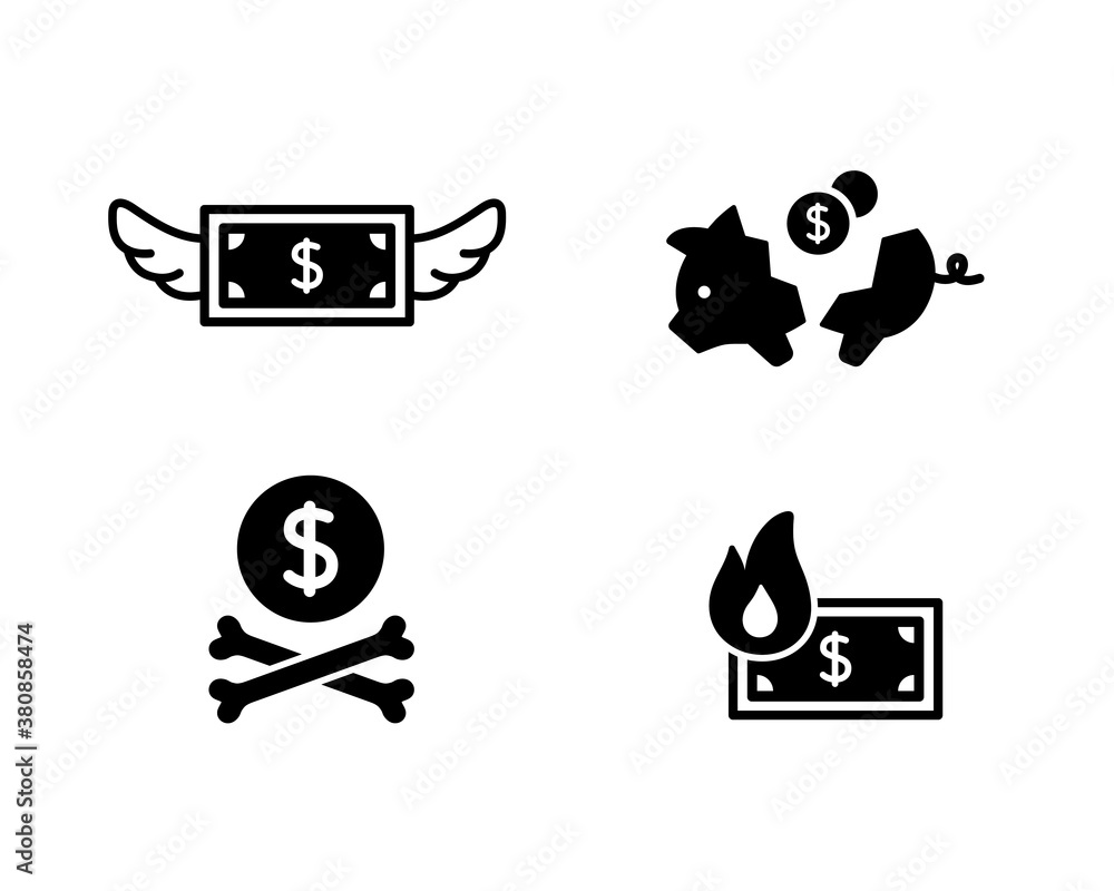 消費 浪費 借金のアイコンのセット イラスト 貧乏 羽 翼 ブタの貯金箱 燃える 炎 経済 Stock ベクター Adobe Stock 消費 浪費 借金のアイコンのセット イラスト 貧乏 羽 翼 ブタの貯金箱 燃える 炎 経済 Stock ベクター Adobe Stock