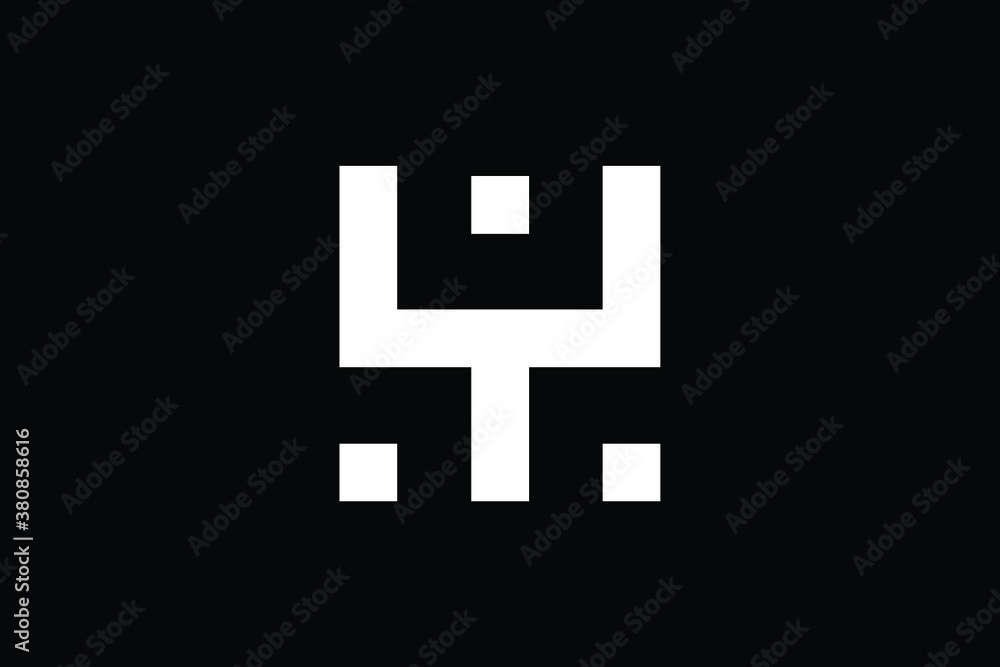 Minimal Innovative Initial AH logo and HA logo. AY LOGO AND YA LOGO creative elegant Monogram. Premium Business logo icon. White color on black background Minimal Innovative Initial AH logo and HA logo. AY LOGO AND YA LOGO creative elegant Monogram. Premium Business logo icon. White color on black background