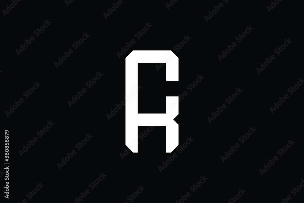 Minimal Innovative Initial RC logo and CR logo. Letter RC CR R C creative elegant Monogram. Premium Business logo icon. White color on black background Minimal Innovative Initial RC logo and CR logo. Letter RC CR R C creative elegant Monogram. Premium Business logo icon. White color on black background