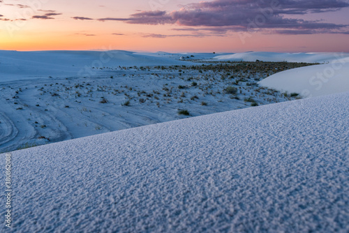 Wallpaper Mural White Sands National Monument New Mexico Landscape at Dawn with First Light on Horizon Torontodigital.ca
