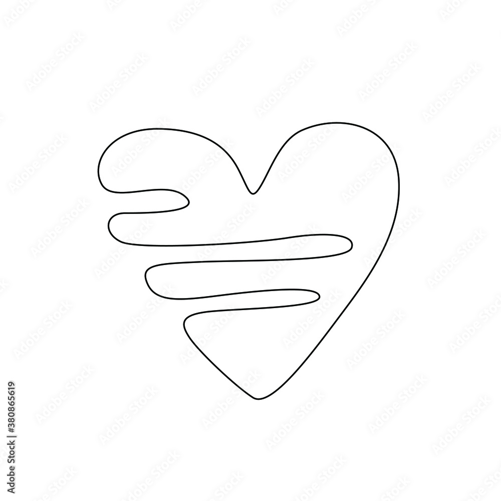 Hearts logo, Love symbol, Valentine's Day, greeting card, continuous line drawing, small tattoo, print for clothes and logo design, logo design, Heart isolated abstract vector illustration Hearts logo, Love symbol, Valentine's Day, greeting card, continuous line drawing, small tattoo, print for clothes and logo design, logo design, Heart isolated abstract vector illustration