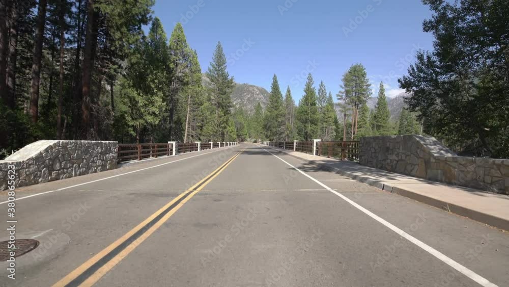 Kings Canyon National Park Cedar Grove Driving Plate 01 Bridge In Sierra Nevada Mts California Kings Canyon National Park Cedar Grove Driving Plate 01 Bridge In Sierra Nevada Mts California