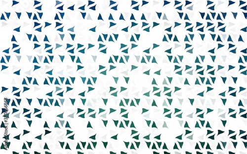 Light BLUE vector pattern in polygonal style. Triangles on abstract background with colorful gradient. Template for wallpapers.