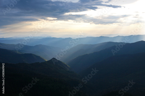 Evening in the Carpathians