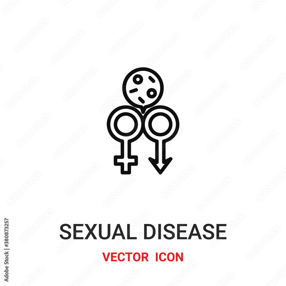 Sexual disease vector icon. Modern, simple flat vector illustration for website or mobile app.Sexual disease symbol, logo illustration. Pixel perfect vector graphics Sexual disease vector icon. Modern, simple flat vector illustration for website or mobile app.Sexual disease symbol, logo illustration. Pixel perfect vector graphics