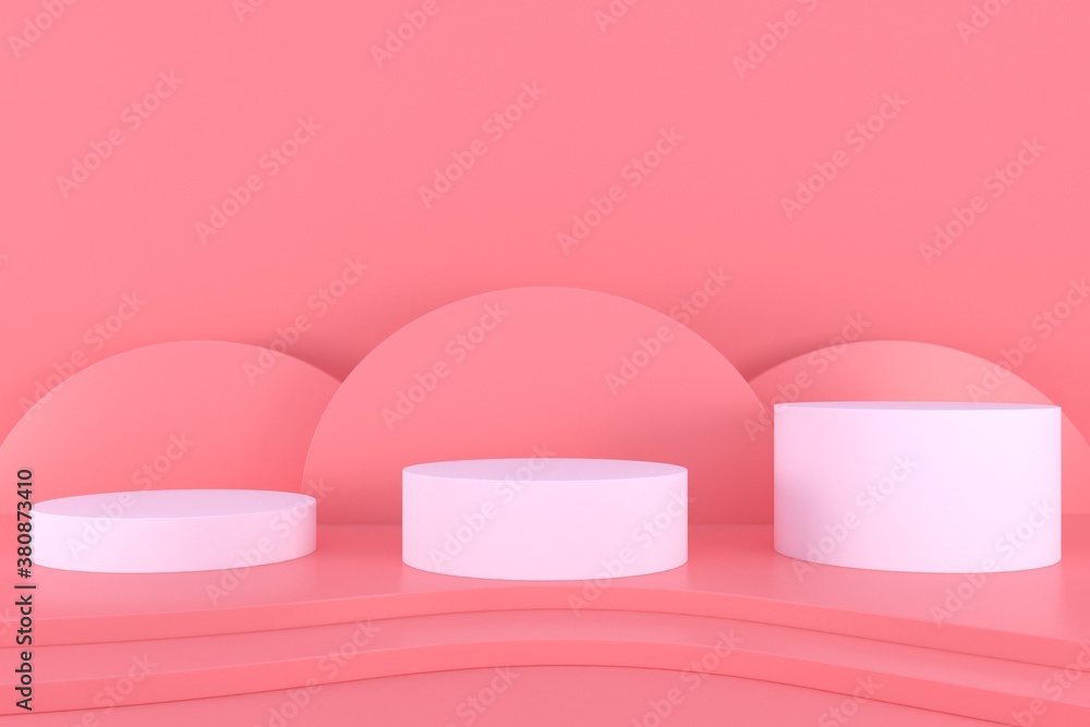 Minimal abstract pink background. Empty podium, pastel color, modern stage, showcase.minimalist mockup for podium display or showcase, 3d rendering.
Minimal abstract pink background. Empty podium, pastel color, modern stage, showcase.minimalist mockup for podium display or showcase, 3d rendering.
