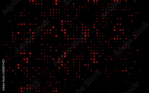 Dark Red vector background with bubbles. Glitter abstract illustration with blurred drops of rain. Pattern for beautiful websites.