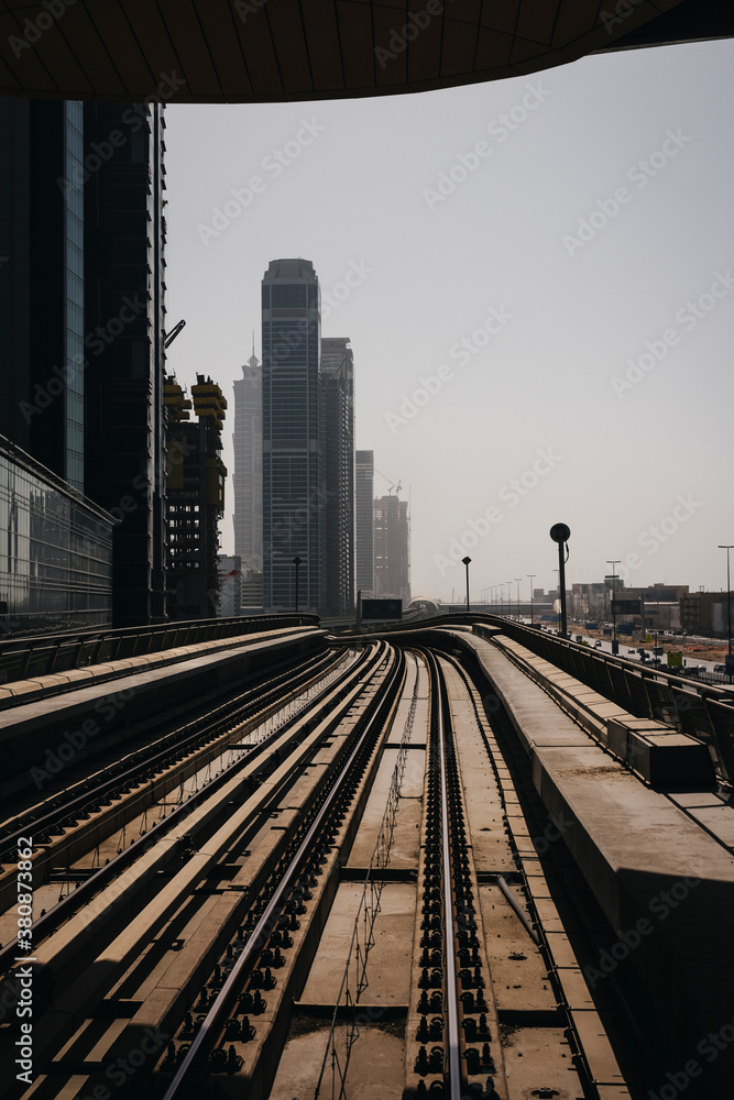 Train station in Dubai. United Arab Emirates. Train station in Dubai. United Arab Emirates.